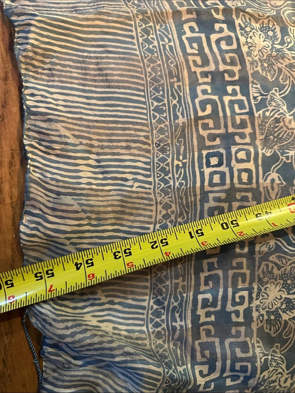 Light Blue Patterned 100% silk Scarf 🧣